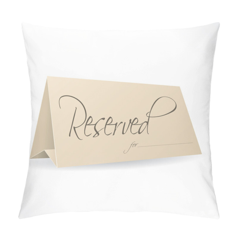 Personality  Reserved Note With Place For Name Pillow Covers