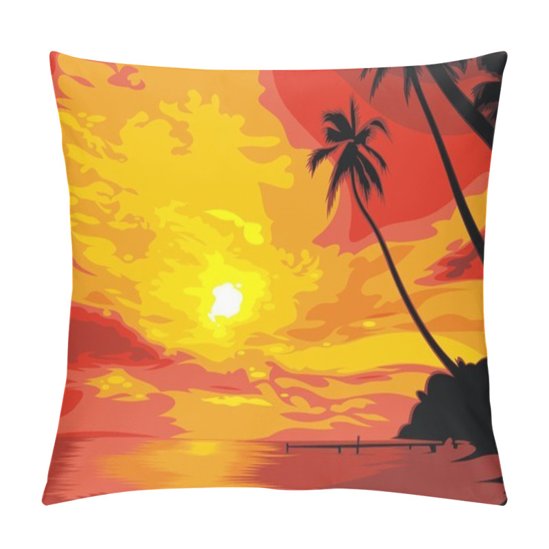 Personality  Sunset Background Pillow Covers