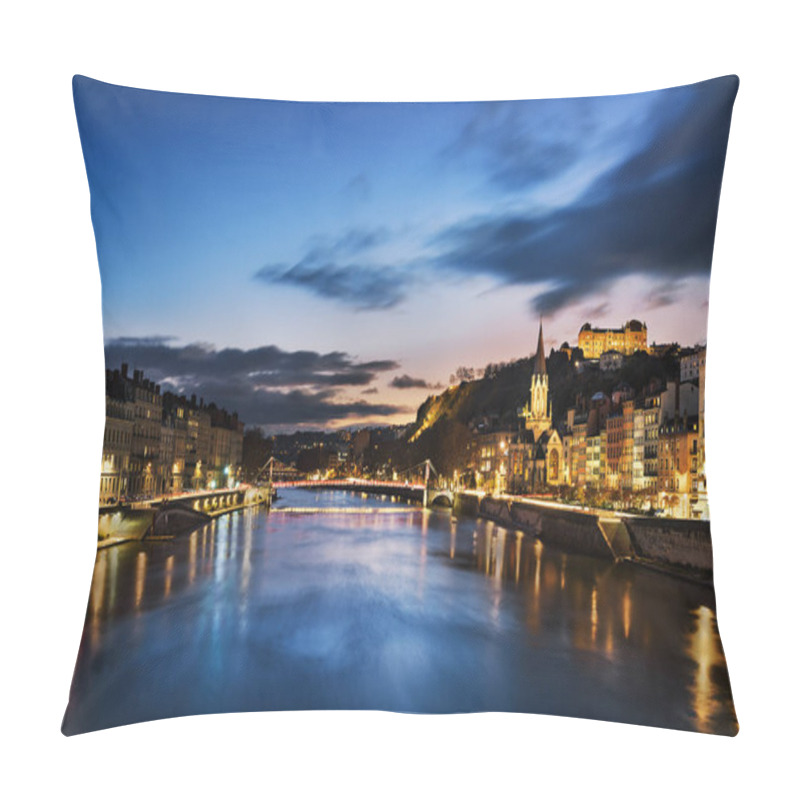 Personality  Lyon City By Night Pillow Covers