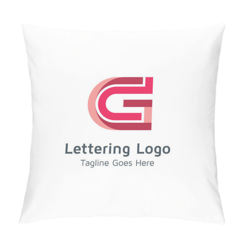 Personality  Letter G Vector Logo Is Suitable For Trademarks Or Business Ventures Pillow Covers