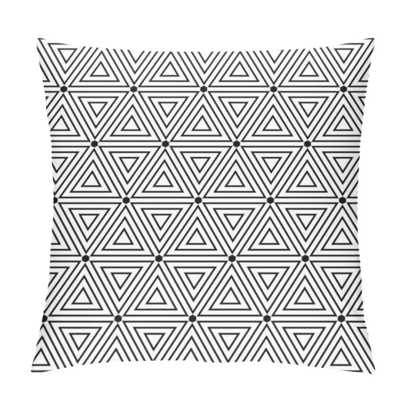 Personality  Hexagons And Triangles Texture. Seamless Geometric Pattern.  Pillow Covers