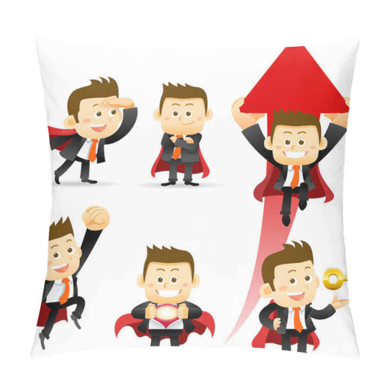 Personality  Super Businessman Set Pillow Covers