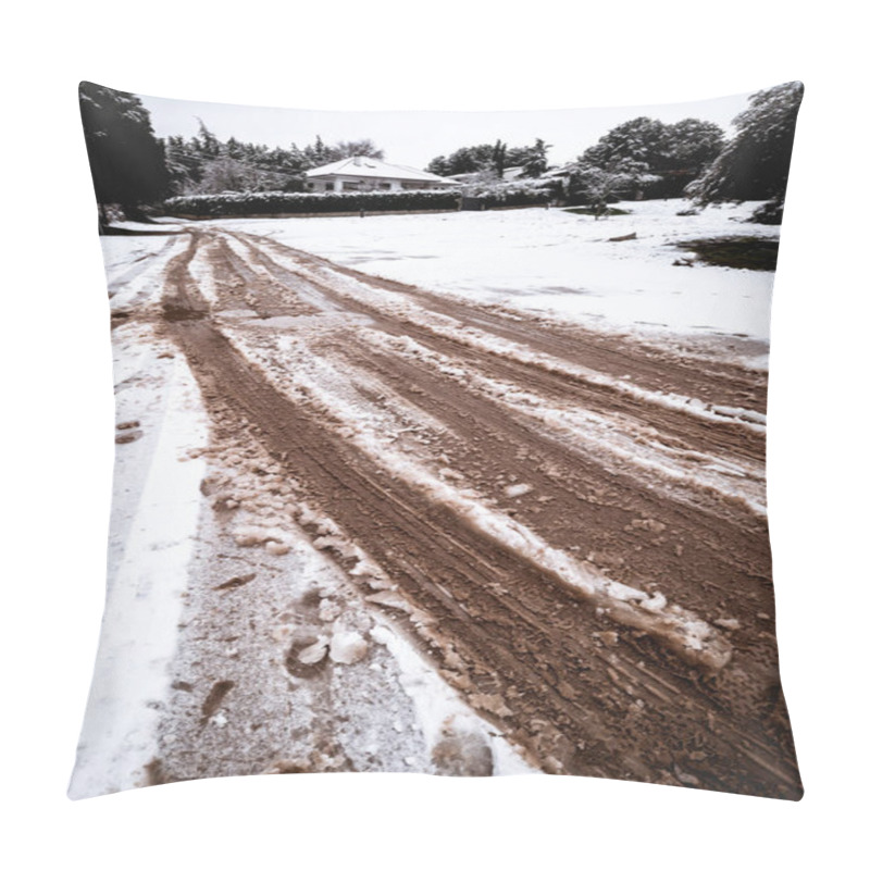 Personality  Snow And Mud Pillow Covers