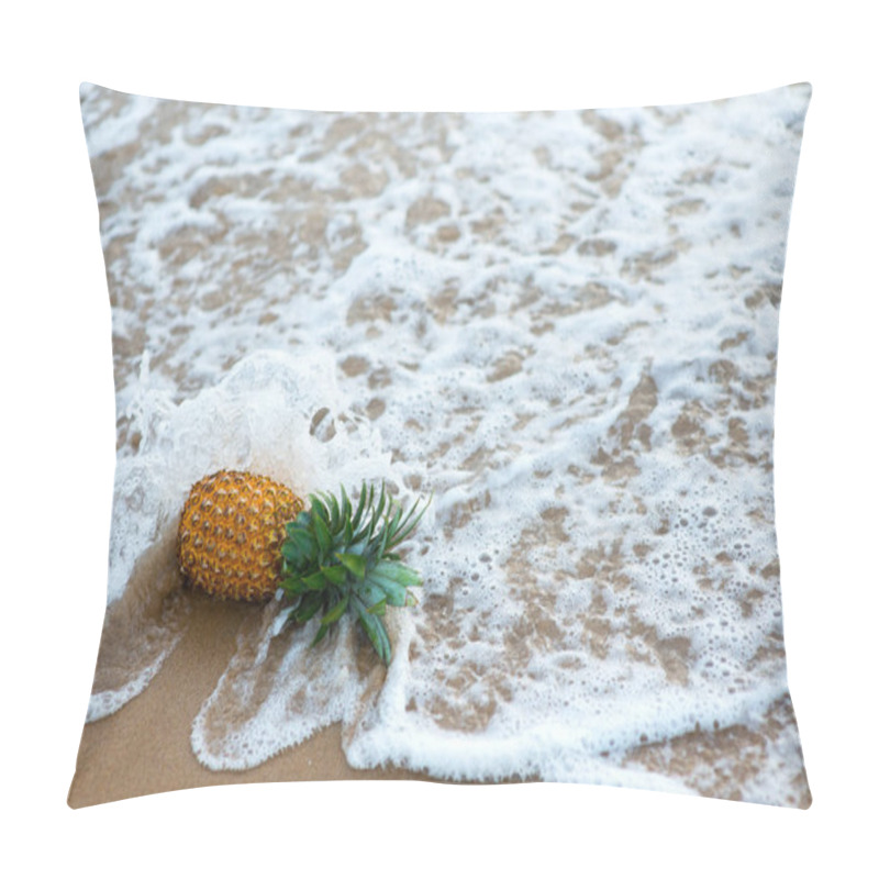 Personality  Pineapple Fallen By Ocean Wave Pillow Covers