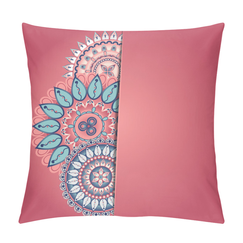 Personality  Half Empty Mandalas Holiday Cards. Pillow Covers