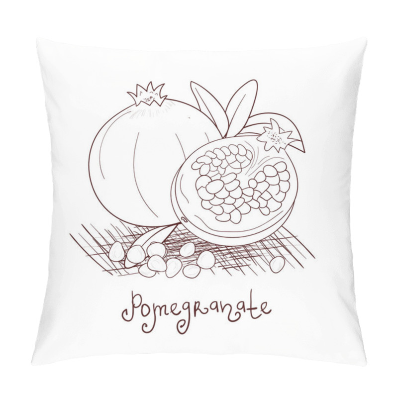 Personality  Grenade, Sketch, Doodle. Exotic Fruit. Pillow Covers