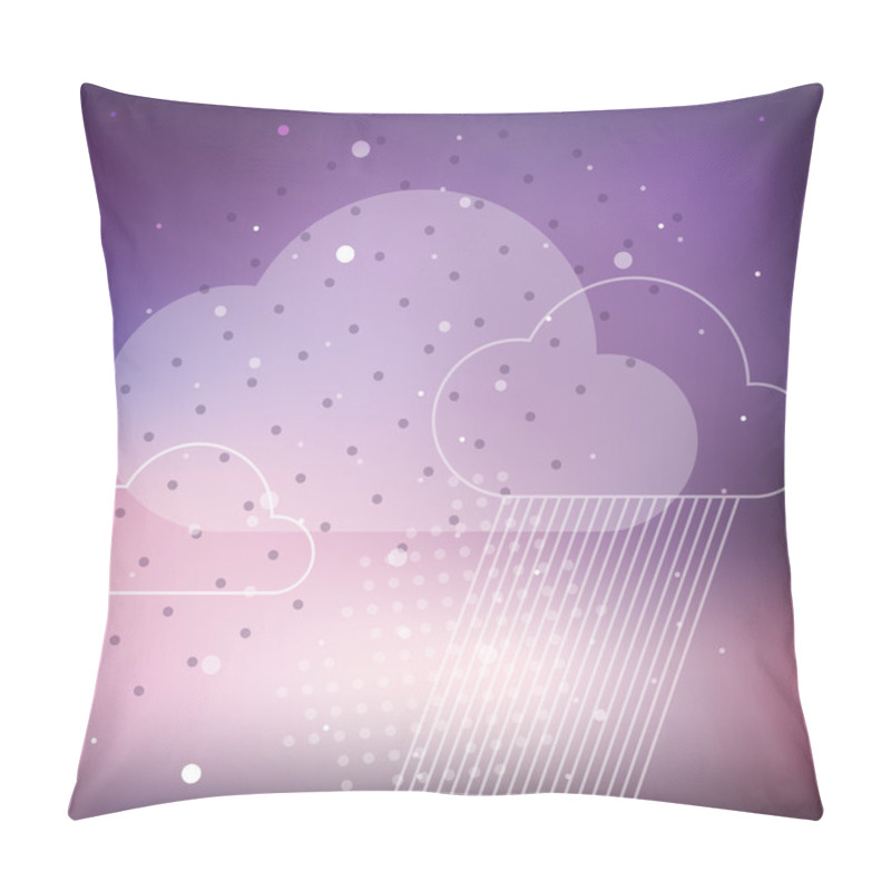 Personality  Cloud Rain Background Pillow Covers