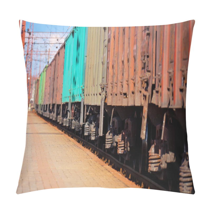 Personality  Freight Train Pillow Covers