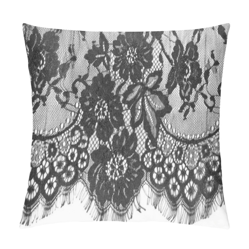 Personality  Exture Background, Pattern. Black Lace Fabric. This Beautiful La Pillow Covers