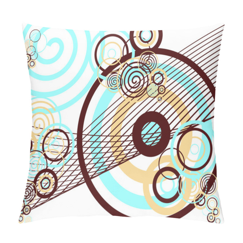 Personality  Retro Circle Pattern Pillow Covers