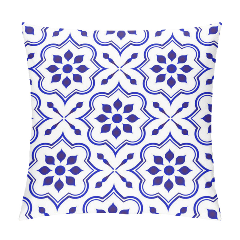 Personality  Floral Tile Pattern Pillow Covers