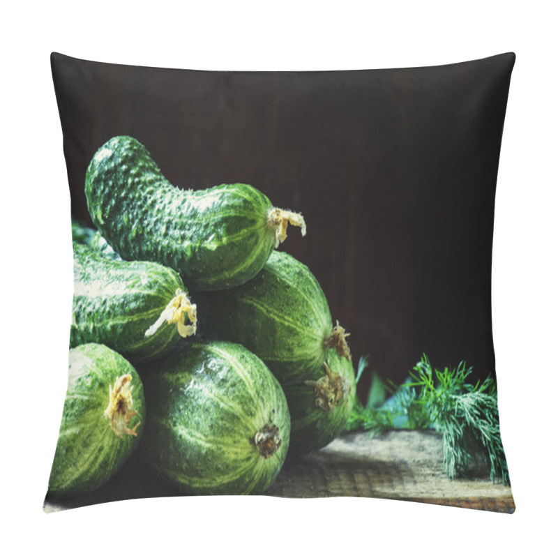 Personality  Fresh Organic Cucumbers.   Pillow Covers