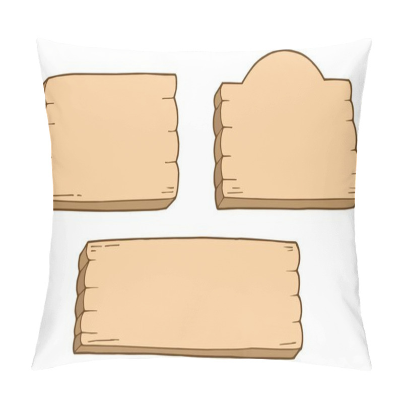 Personality  Three Wooden Signs Pillow Covers