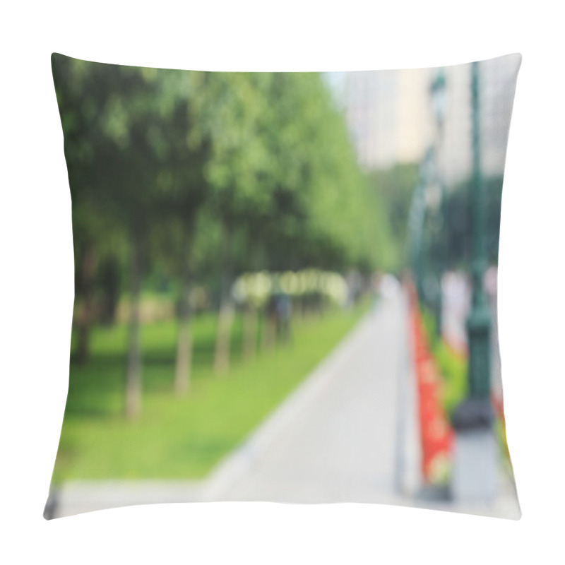 Personality  Blurred City Park Pillow Covers