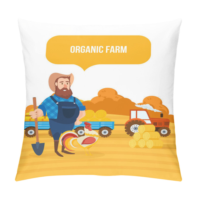 Personality  Organic Farm. Agriculture And Farming. Agribusiness. Rural Landscape. Farmland. Pillow Covers