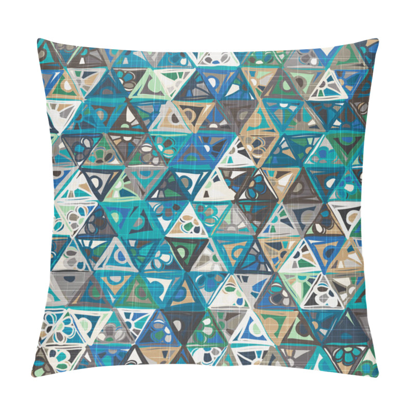 Personality  Naive Sketchy Doodle Ditsy Floral Triangle Pattern Pillow Covers