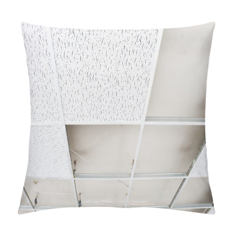 Personality  Suspended Ceiling Installation. Metal Frame On Plasterboard Ceiling Pillow Covers