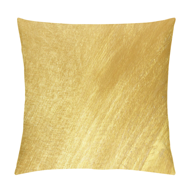 Personality  Golden Brass Metal Plate Background Texture Pattern Pillow Covers