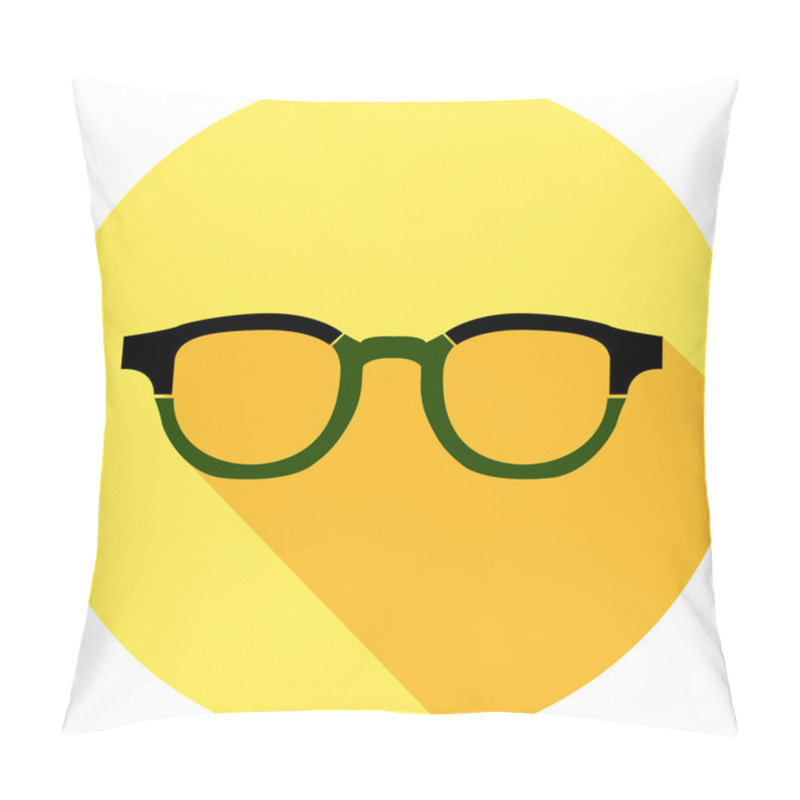 Personality  Super Hero Mask Glasses Collection. Flat Style Avatar Icon Pillow Covers