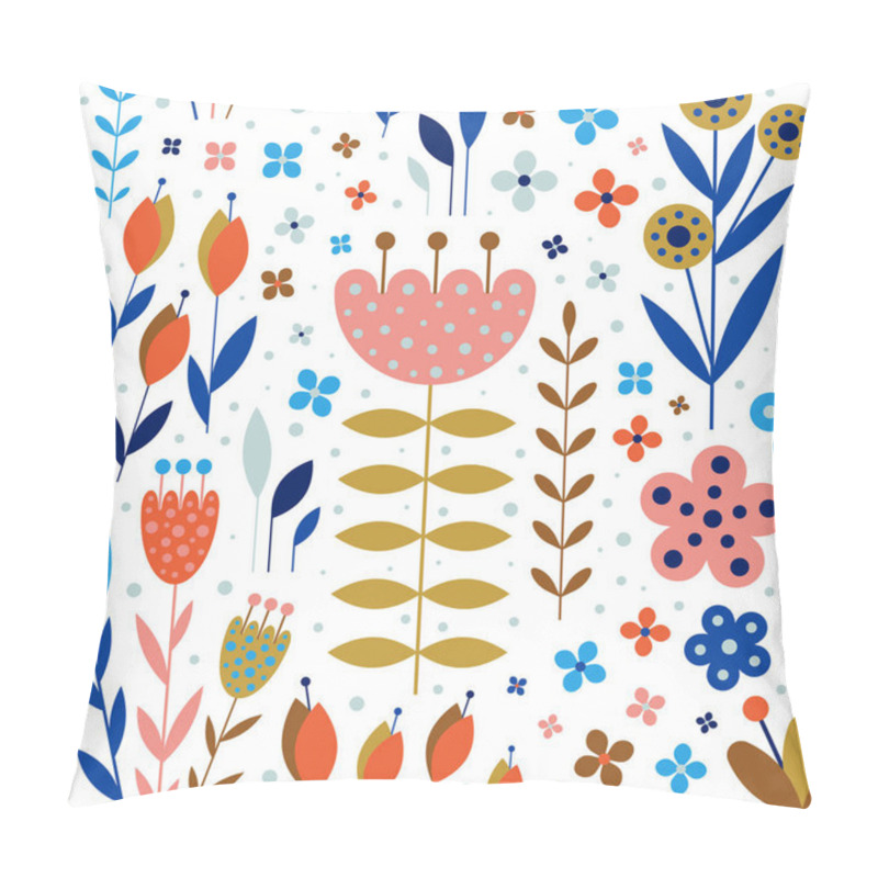 Personality  Abstract Flowers And Plants Botanical Flat Pattern Pillow Covers