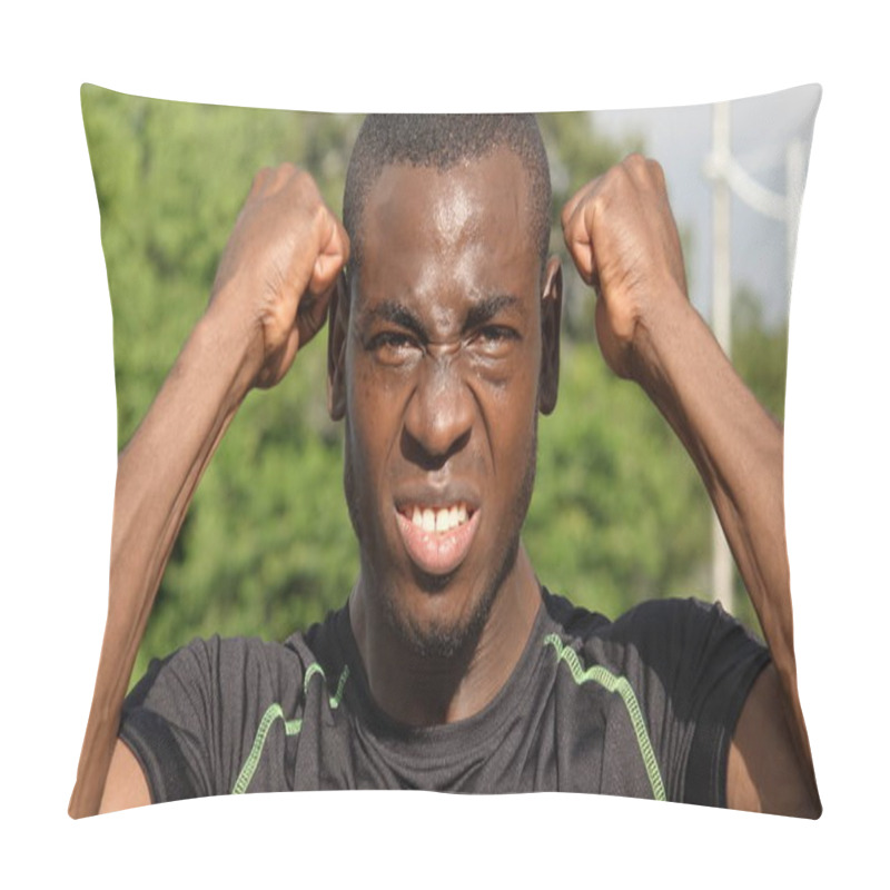 Personality  Male Athlete And Anger Pillow Covers