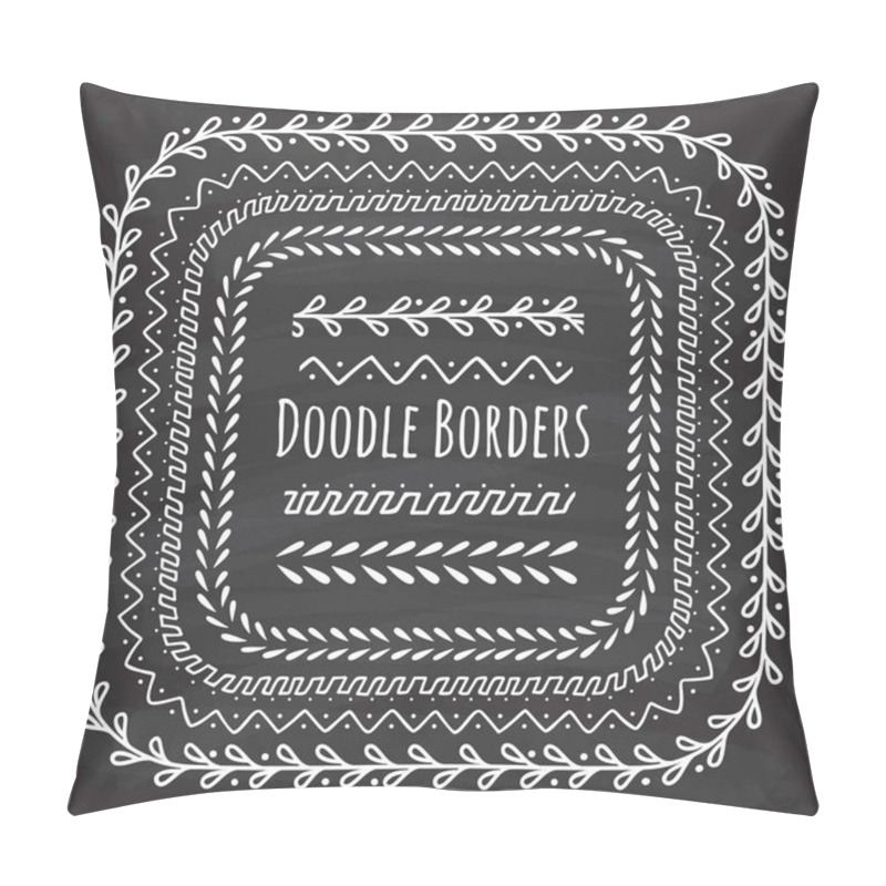 Personality  Doodle Decorative Borders Pillow Covers