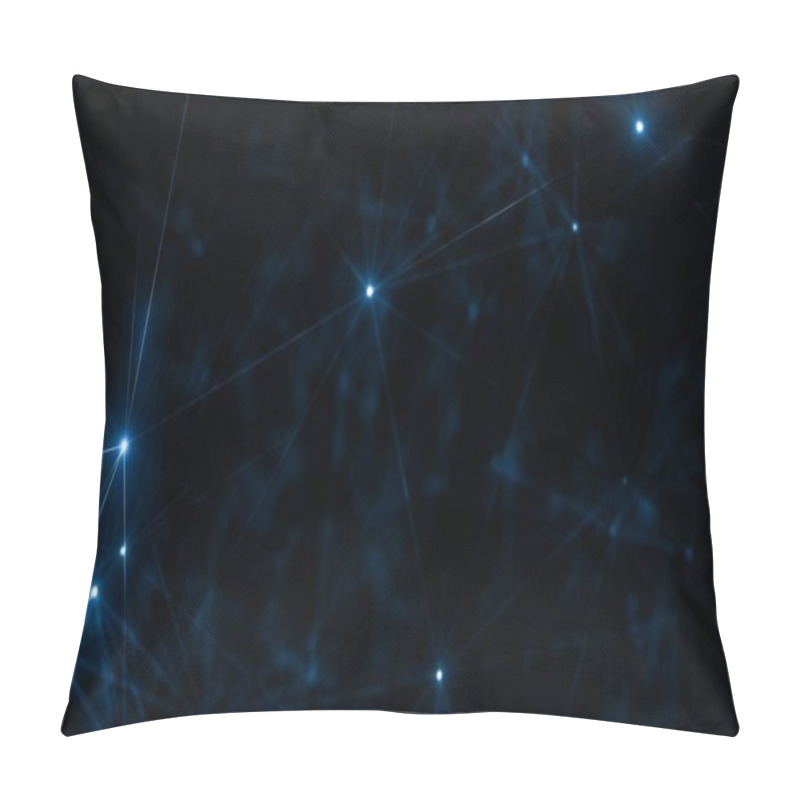 Personality  Abstract Background Of Plexus Lines, Polygon Pillow Covers