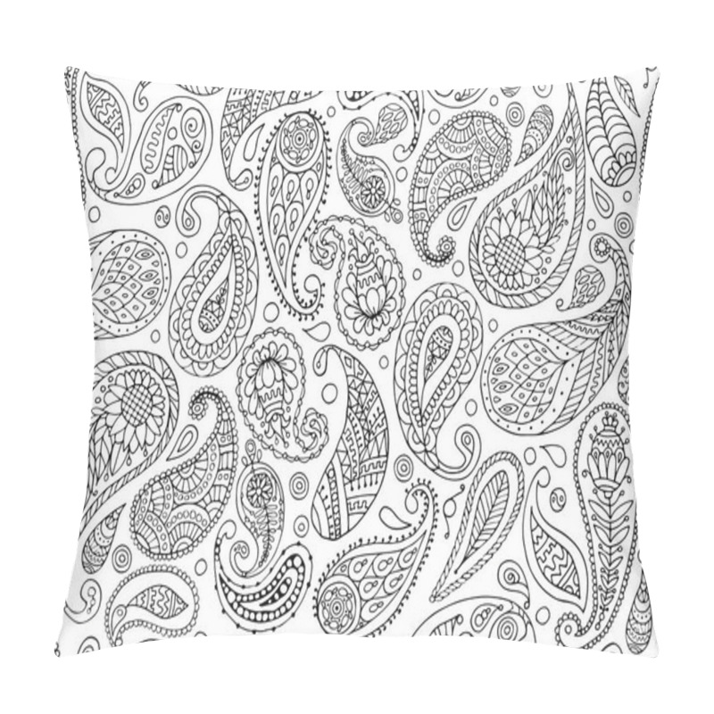 Personality  Paisley Ornament, Seamless Pattern For Your Design Pillow Covers