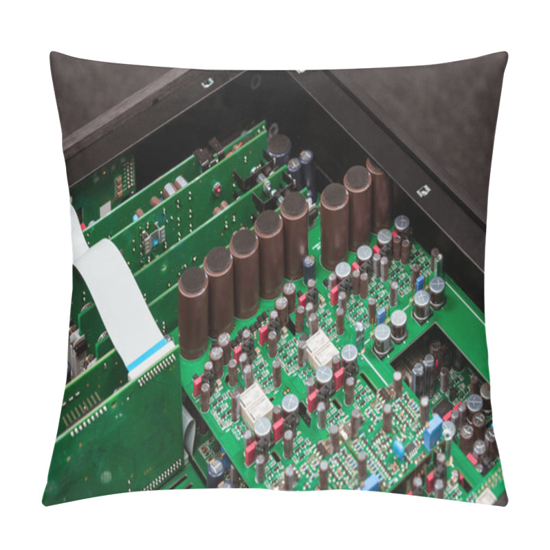 Personality  Closeup View Of Electronic Computer Mainboard Pillow Covers