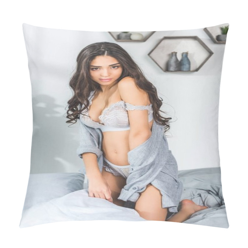 Personality  Beautiful Young Woman In Lingerie Pillow Covers