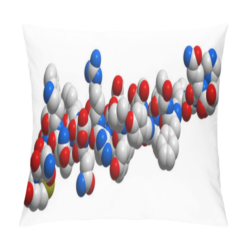 Personality  Hormone Glucagon 3D Molecular Structure Pillow Covers