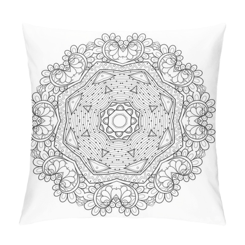 Personality  Beautiful Deco Black Mandala Pillow Covers