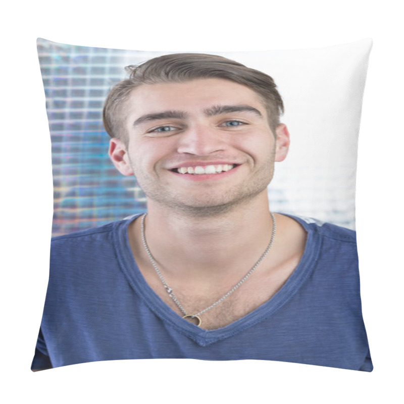 Personality  Young Man In Studio Pillow Covers