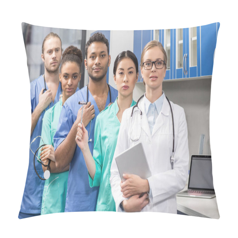 Personality  Medical Workers In Laboratory Pillow Covers