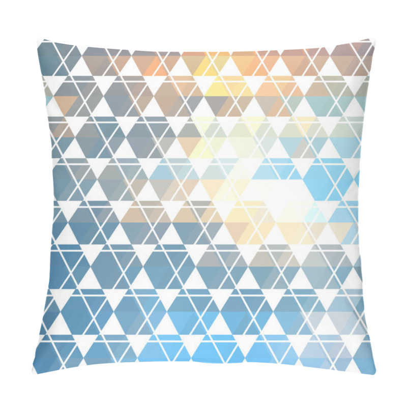 Personality  Pattern Geometric. Background With Triangles Pillow Covers