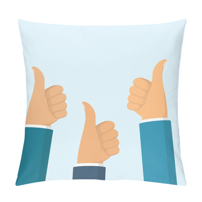 Personality  Many Thumbs Up Pillow Covers