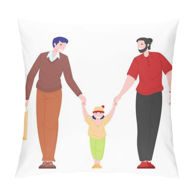 Personality  Homosexual Family Concept. Pillow Covers