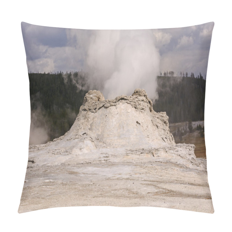 Personality  Steam Eruption In A Geyser Pillow Covers