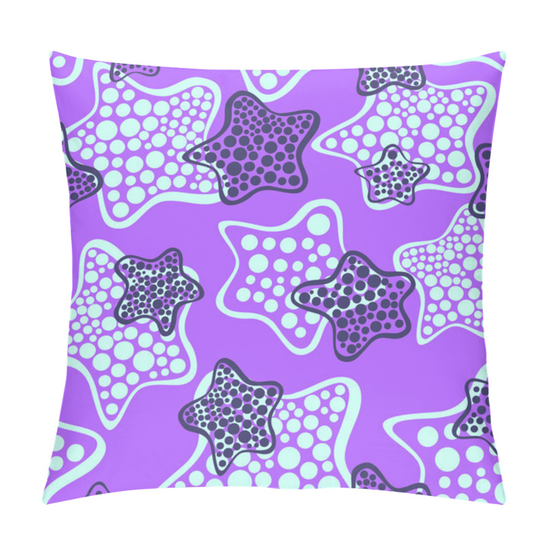 Personality  Seamless Pattern With Sea Stars Pillow Covers