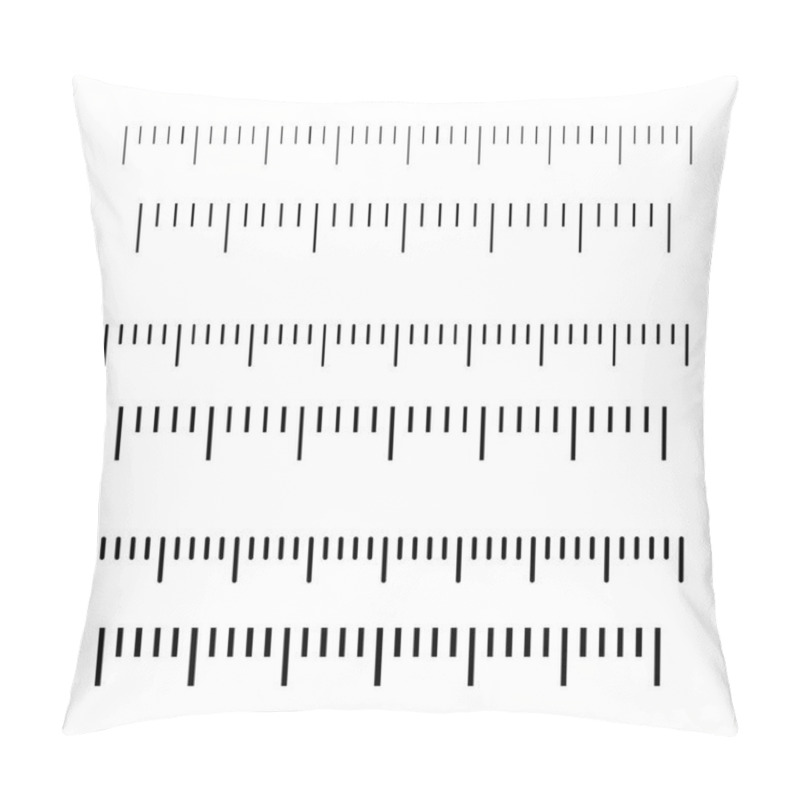 Personality  Measuring Scale, For Rulers, Vector Illustration.  Pillow Covers