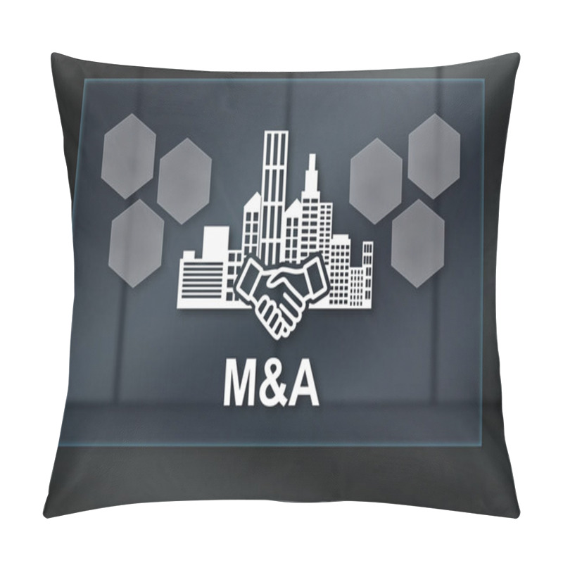 Personality  M&a Concept On Dark Background Pillow Covers