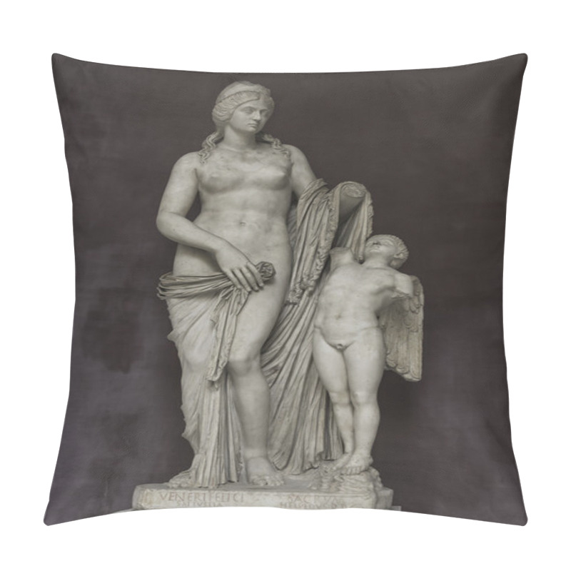 Personality  Statue Of Venus With A Boy, Capitoline, Rome, Italy Pillow Covers