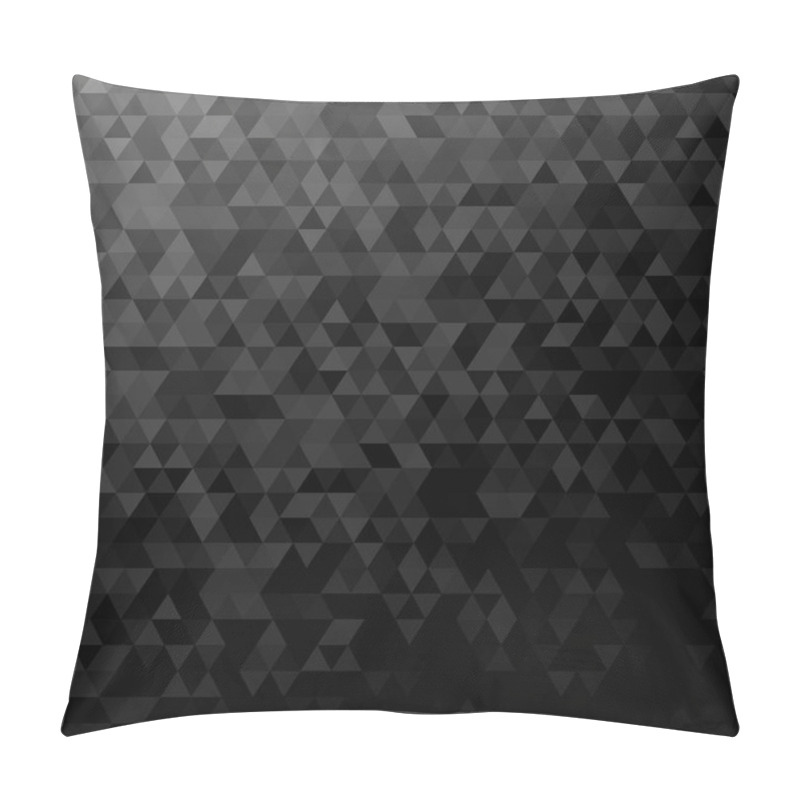 Personality  Geometric Polygonal Triangle Pattern Background - Vector Design With Regular Triangles Pillow Covers