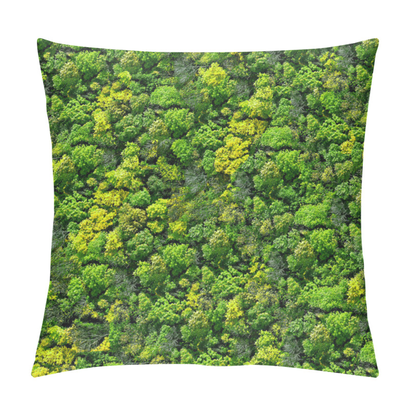 Personality  Forest Seamless Pattern View From Above. Pillow Covers