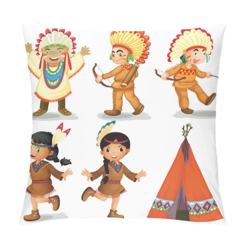 Personality  American Indians Pillow Covers