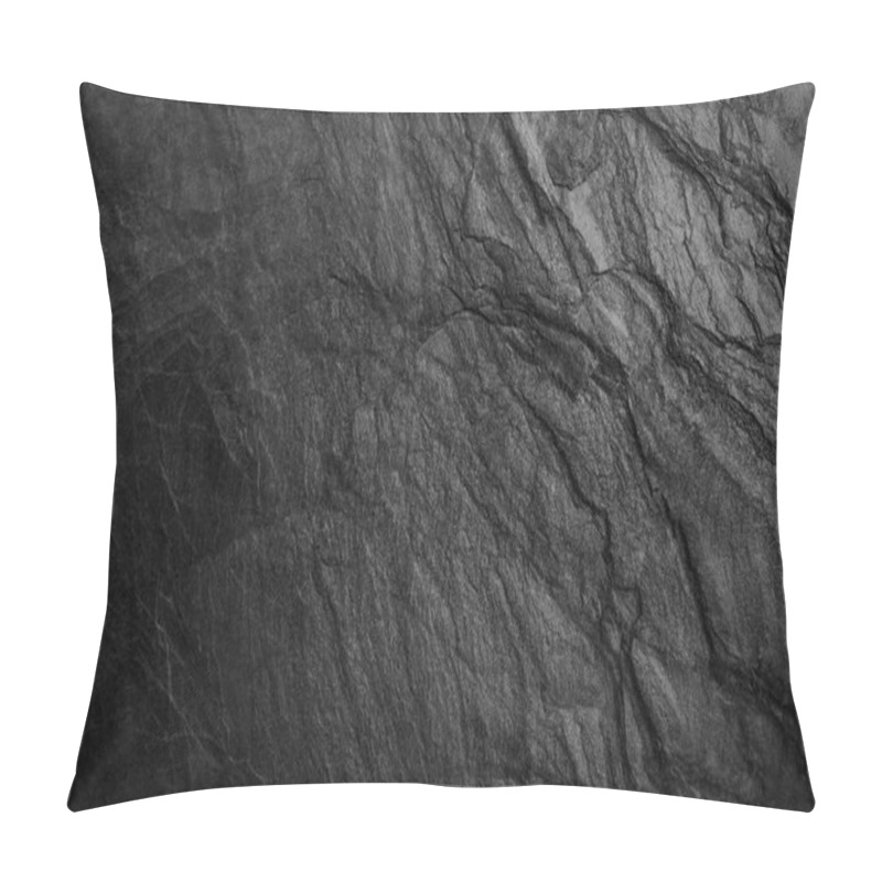 Personality  Black Stone Surface Background. Stone Texture For Design And As A Background Pillow Covers