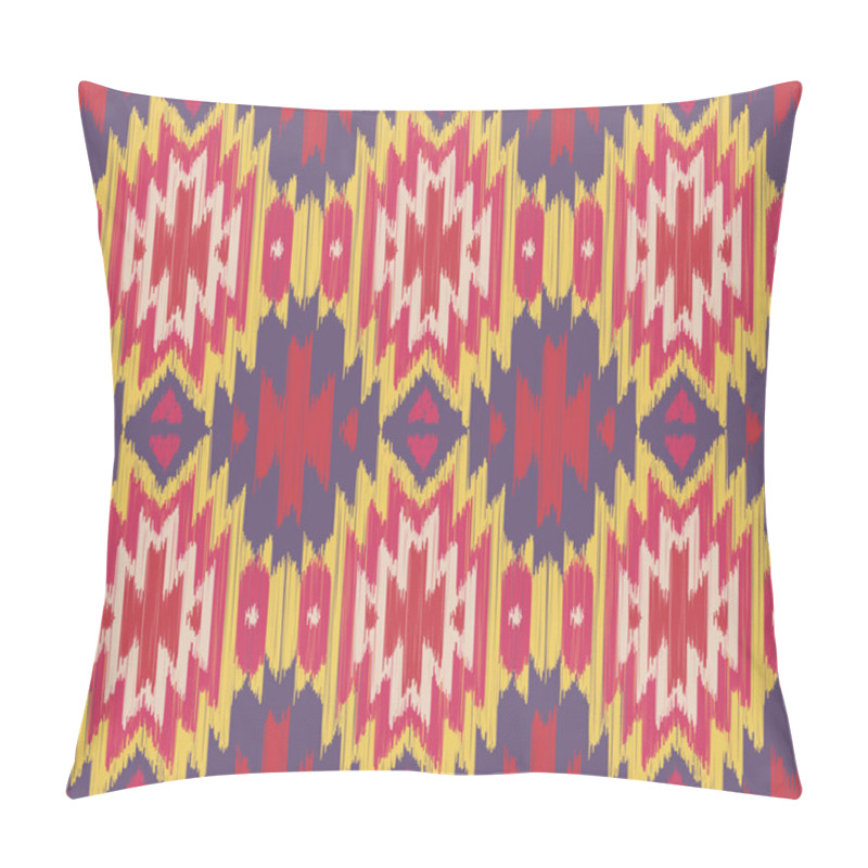 Personality  Vector Seamless Ikat Ethnic Pattern Pillow Covers