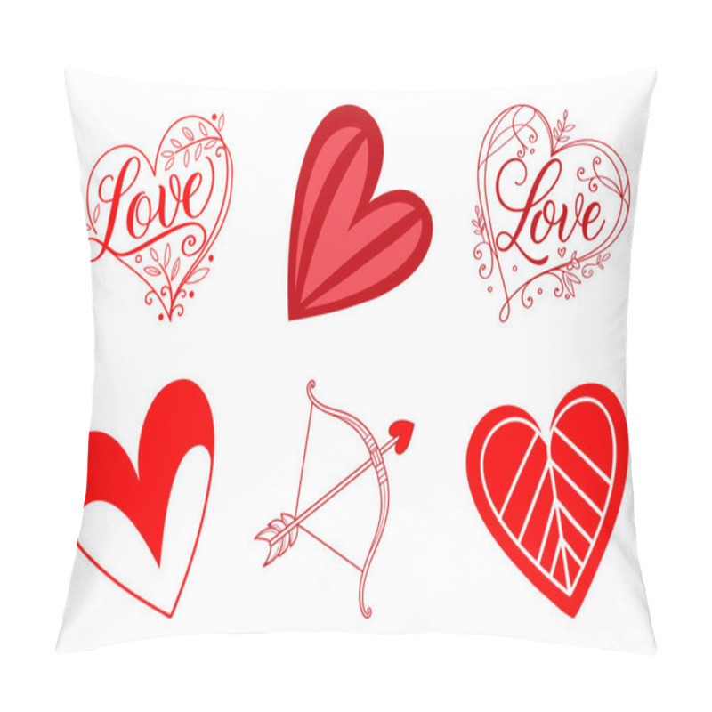 Personality  Heart Shape Elements Bundle: Creative Designs For Any Occasion Pillow Covers