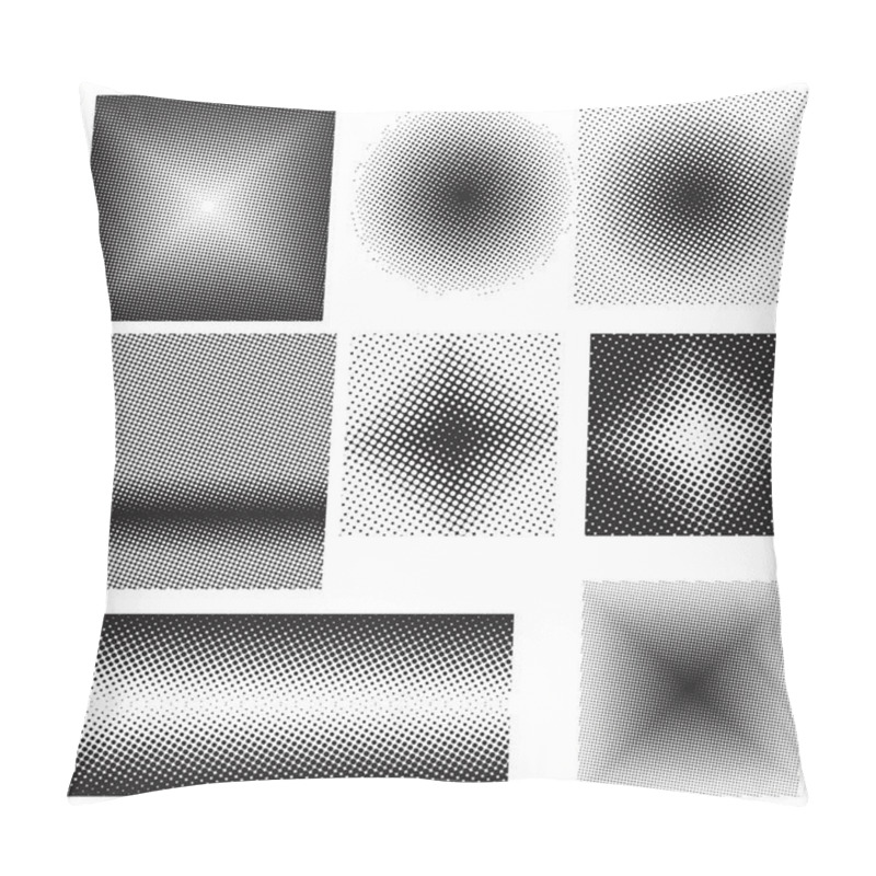 Personality  Different Abstract Halftone Art Elements Pillow Covers