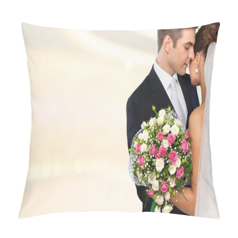 Personality  Bride And Groom Hugging Pillow Covers